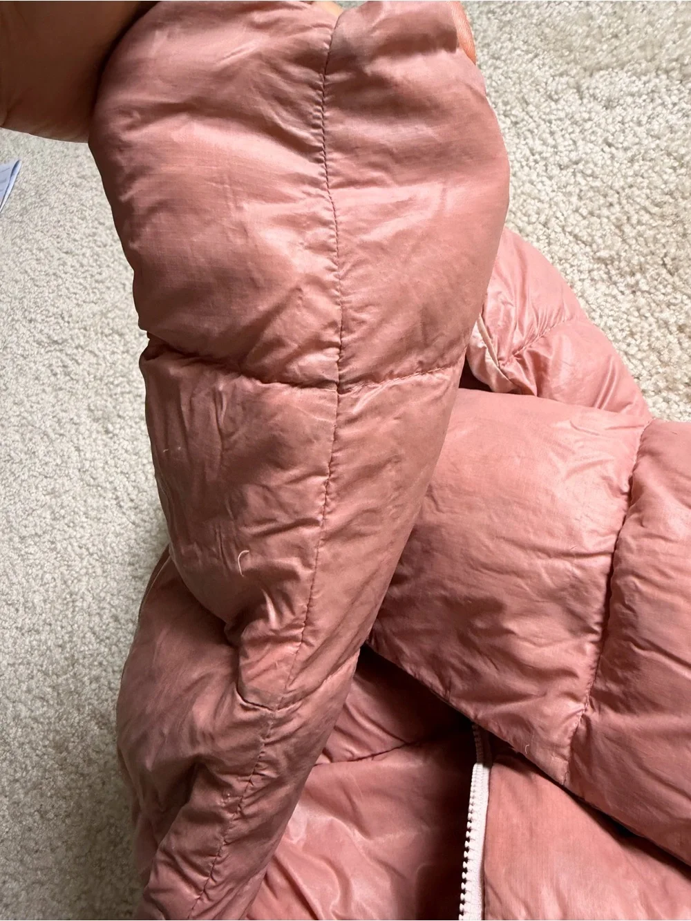 Patagonia Kids Hooded Puffer Jacket in Light Pink